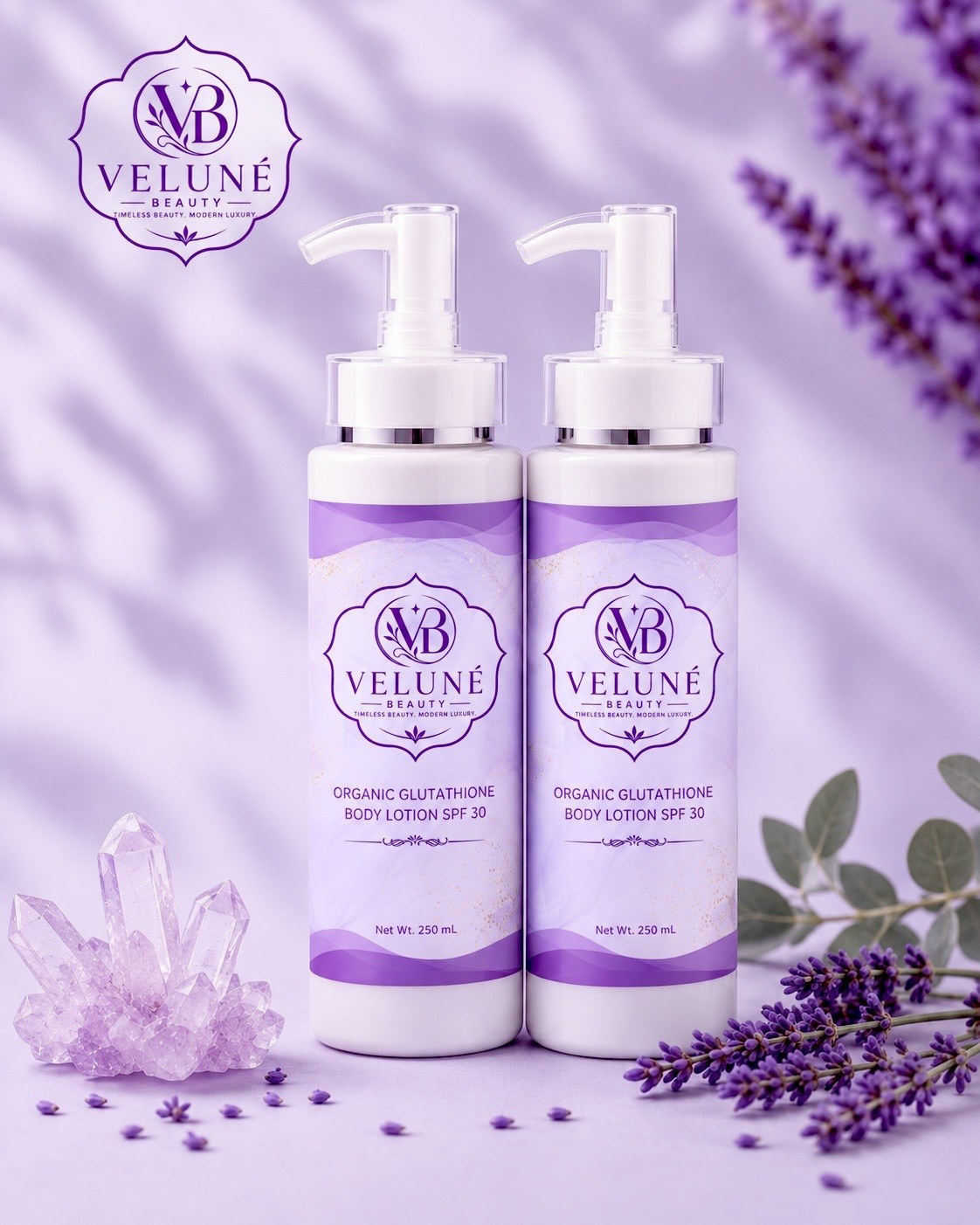 Veluné Beauty lotion collection