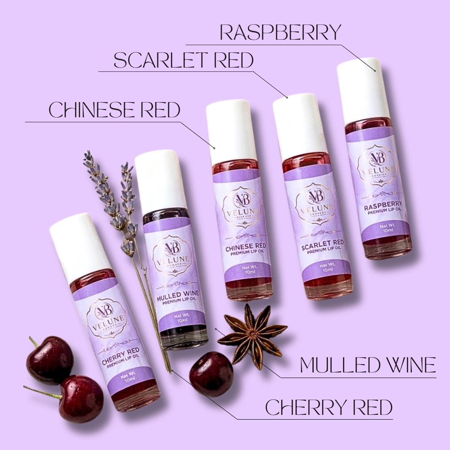 Veluné lip tint shades