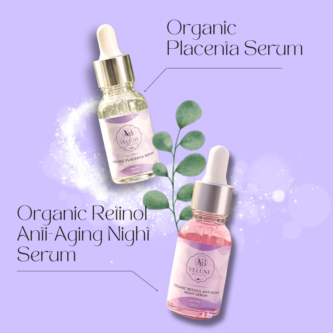 Veluné Organic Serums variants poster