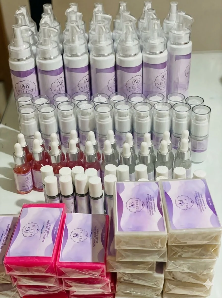 Veluné Beauty bulk stock preparation